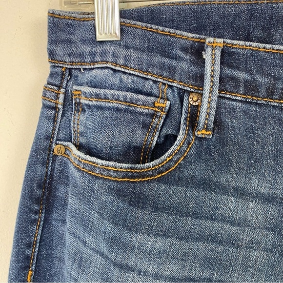 Driftwood Jackie Rose Floral Embroidered Skinny Jeans Raw Hem Stretch Size 26 - Picture 4 of 16